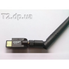 Wi-Fi адаптер EDUP EP-MS150N з антеною 6 dB — крупний план