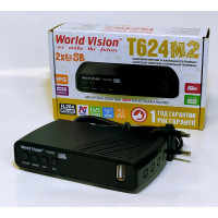 Т2 приймач World Vision T624 M2 Т2 приймач World Vision T624 M2